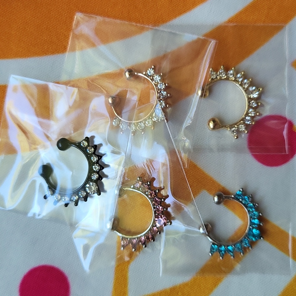 9 Faux Septum Rings - Brand New - Picture 8 of 9